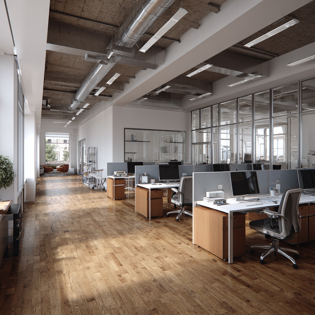 Bürogebäude Architekturvisualisierung